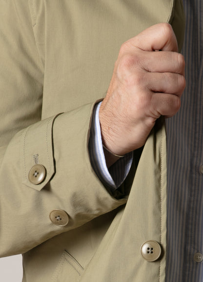 Khaki trench coat