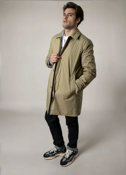 Khaki trench coat