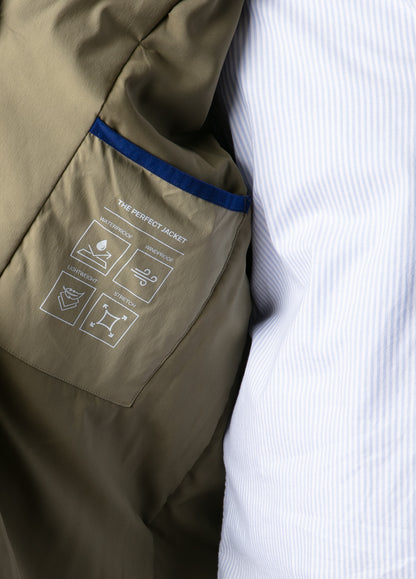 Khaki trench coat