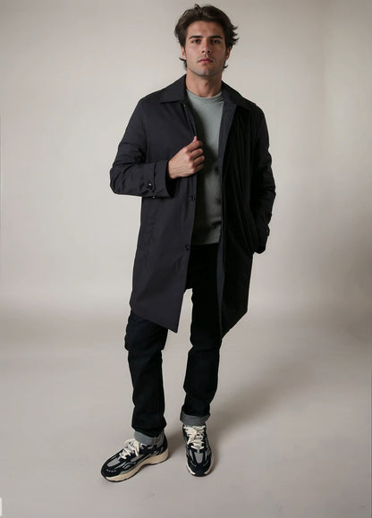 Trench azul marino
