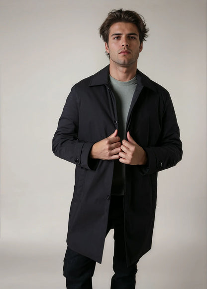 Trench azul marino