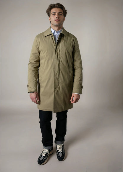 Khaki trench coat