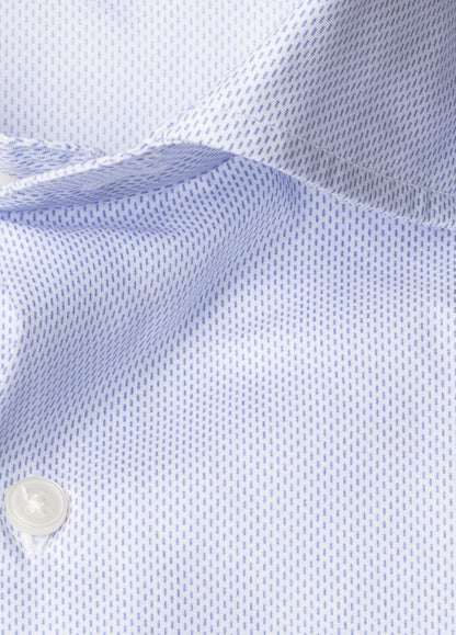 Camisa sport micro dibujo azul