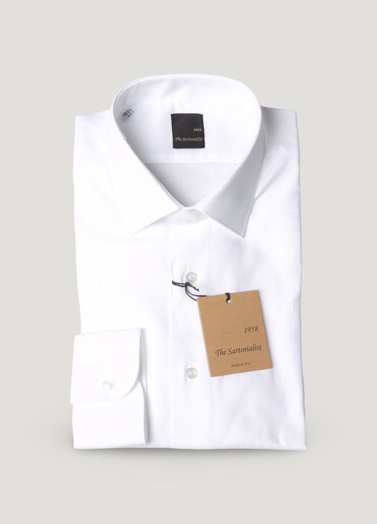Camisa vestir pin point blanca