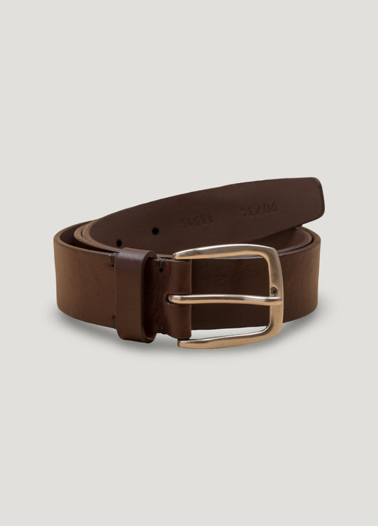 Brown smooth leather sport belt