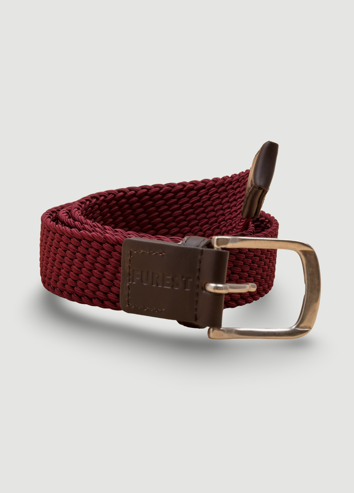 Cinturón sport elástico granate