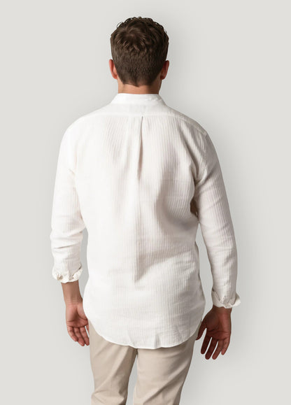 Off-white grandad collar shirt