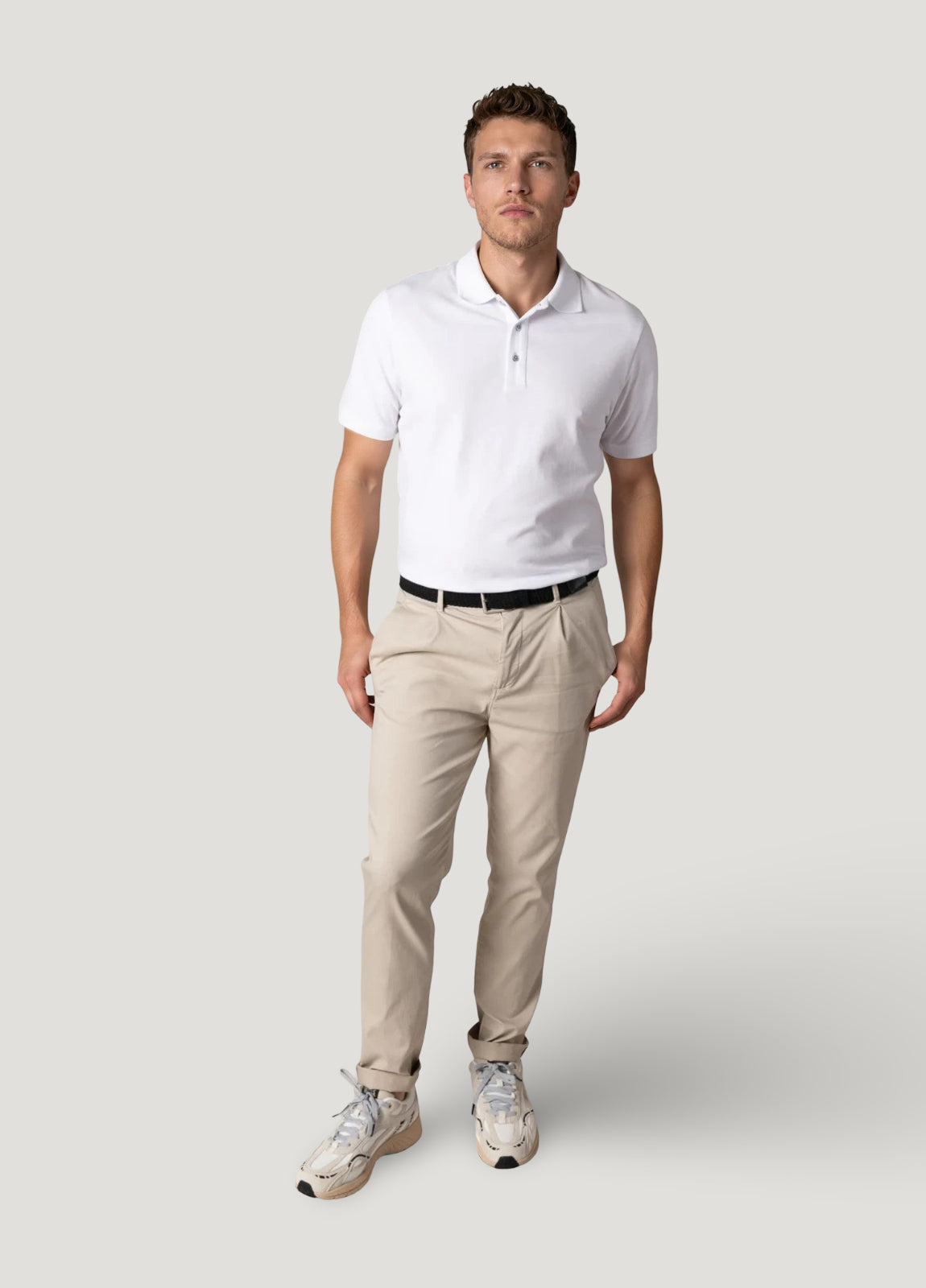 Polo manga corta piqué  blanco