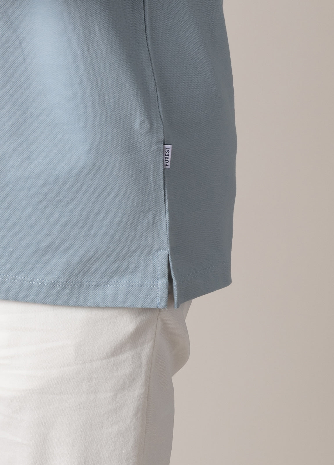 Polo manga corta  pique celeste