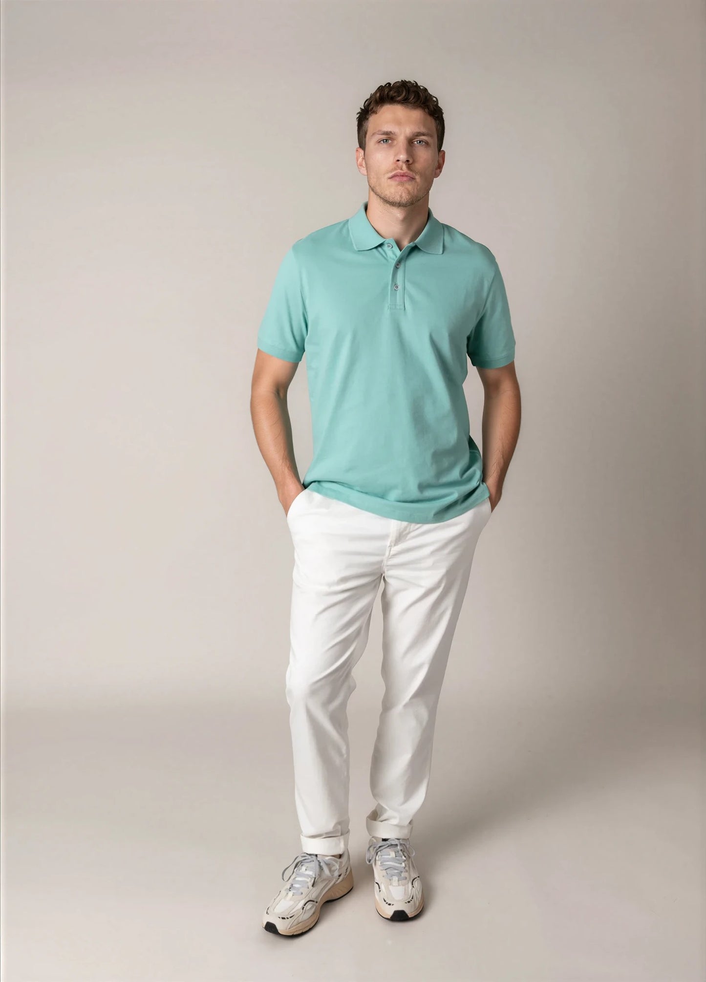 Polo manga corta pique manzana