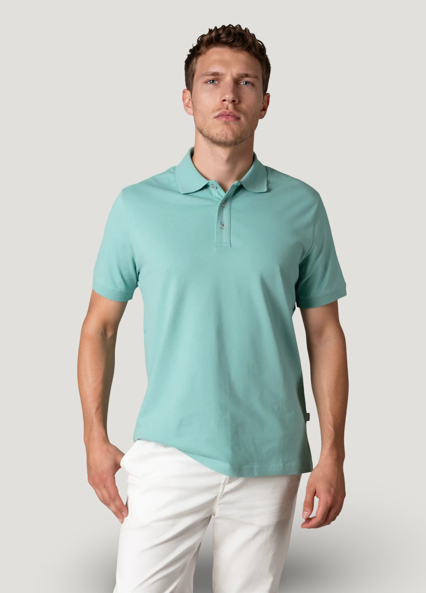 Polo manga corta pique manzana