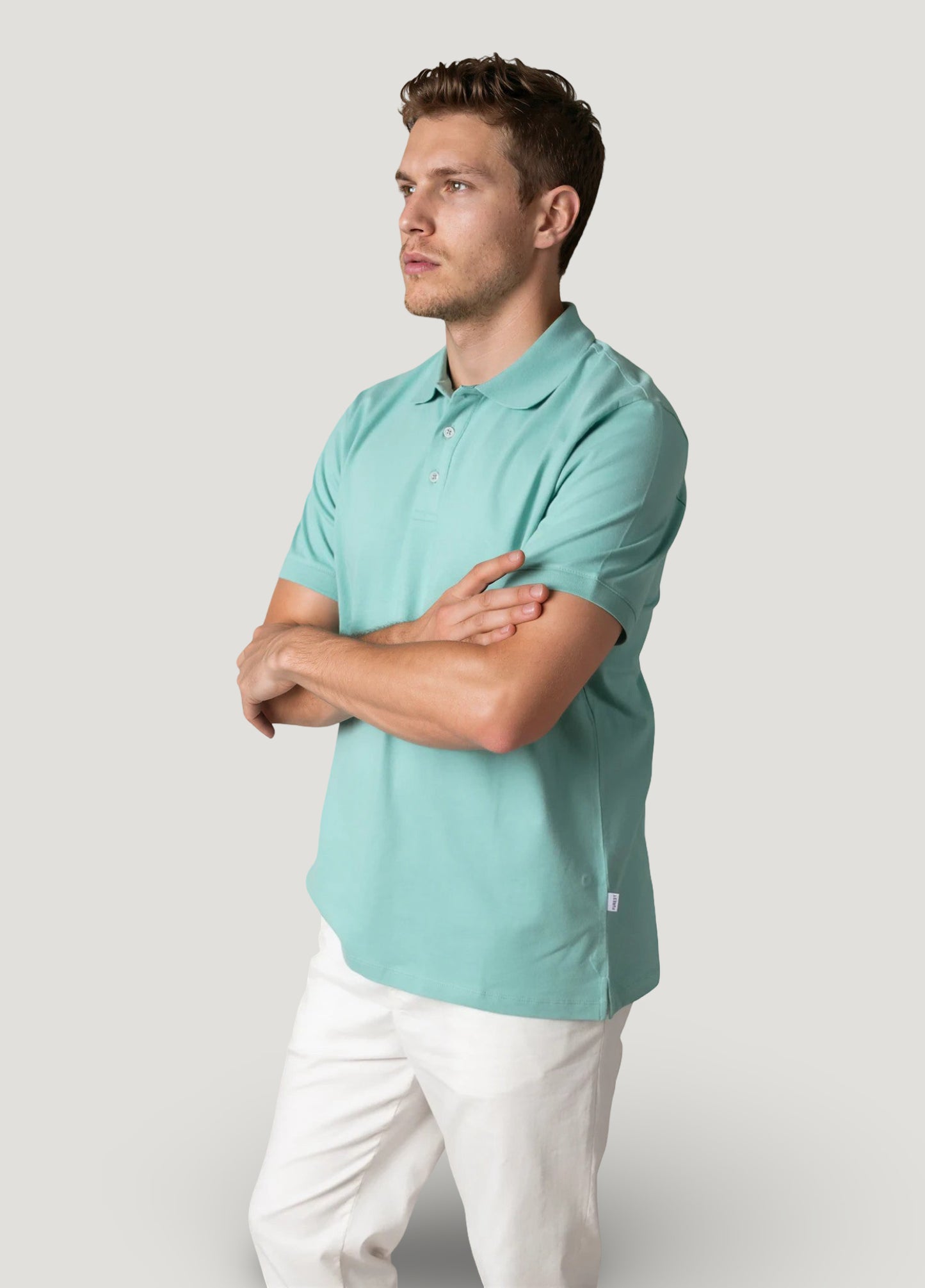 Polo manga corta pique manzana