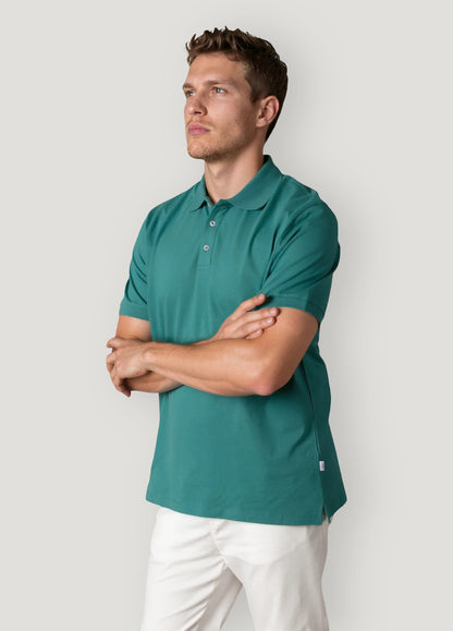 Polo manga corta pique verde