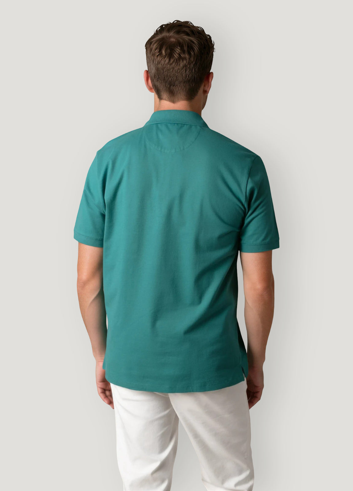 Polo manga corta pique verde