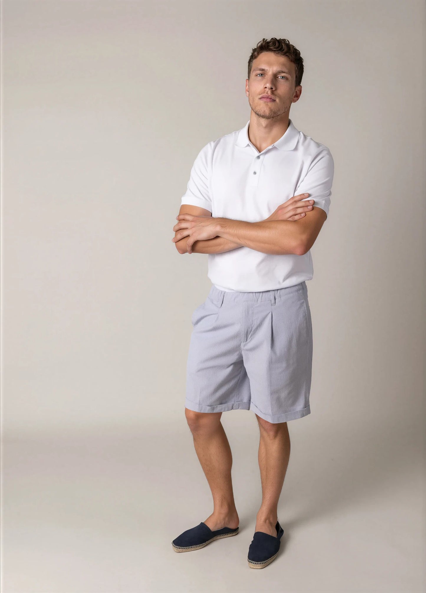 Bermuda seersucker azul