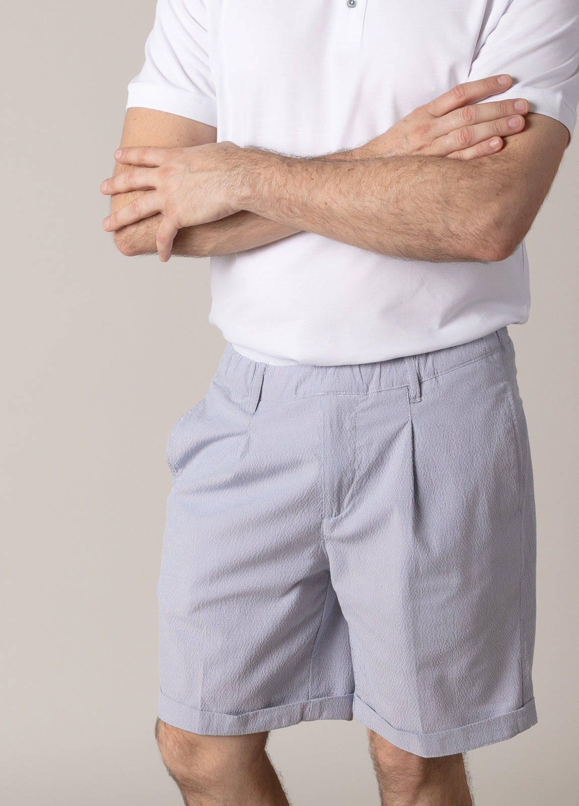 Bermuda seersucker azul