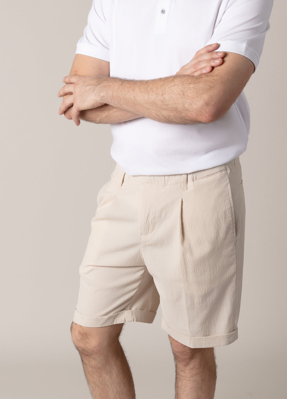 Bermuda seersucker beige