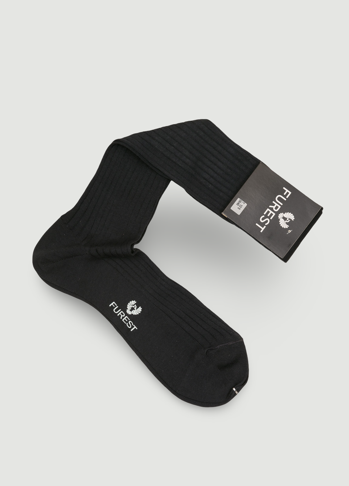 Calcetín largo gris oscuro hilo de Escocia