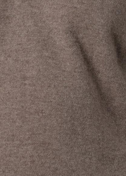 Jersey cuello zip lana visón