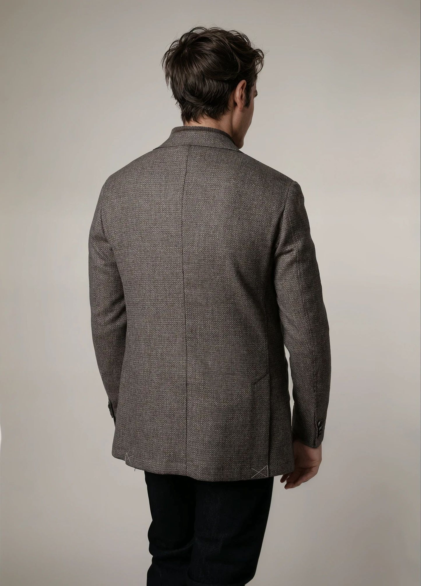 Americana vestir textura tostado