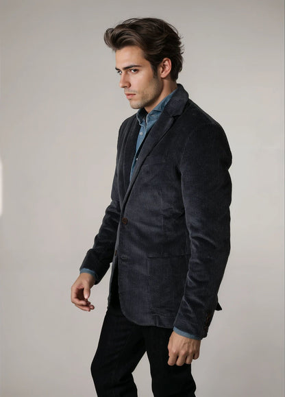 Navy corduroy blazer