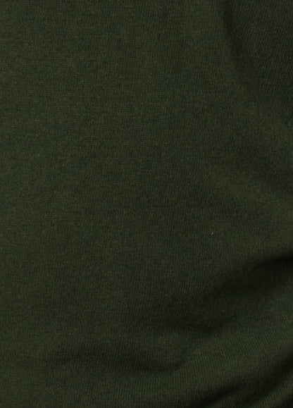 Jersey cuello redondo lana kaki