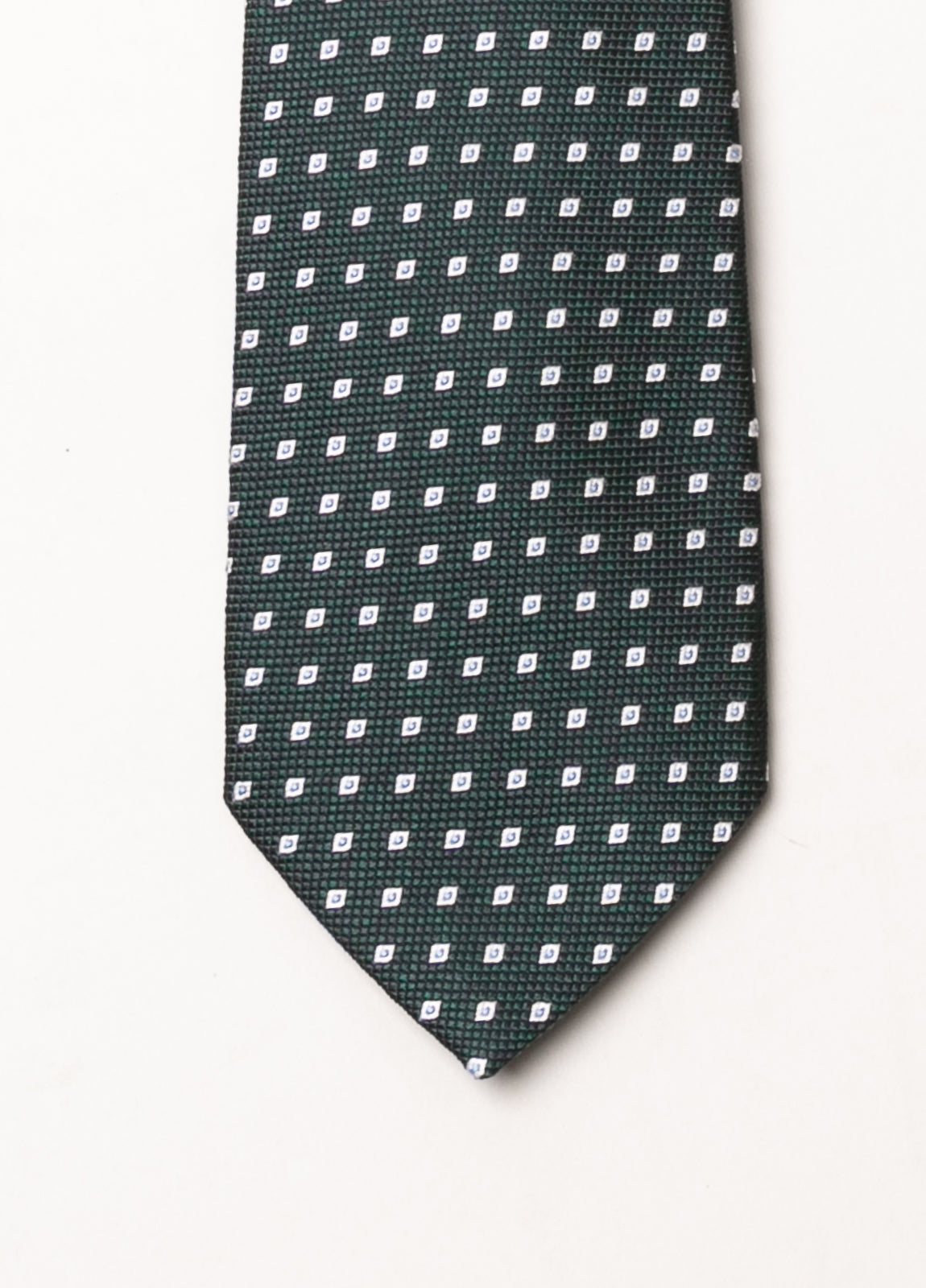 Corbata vestir dibujo verde oscuro