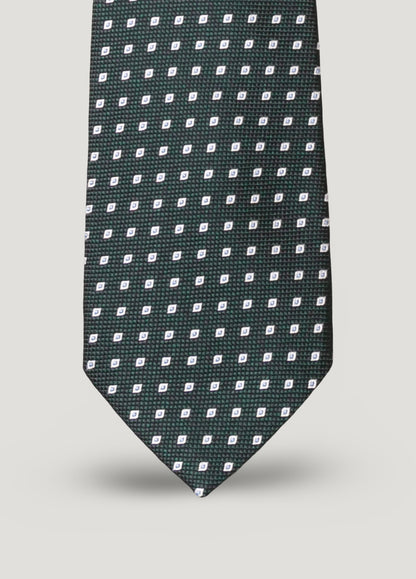 Corbata vestir dibujo verde oscuro
