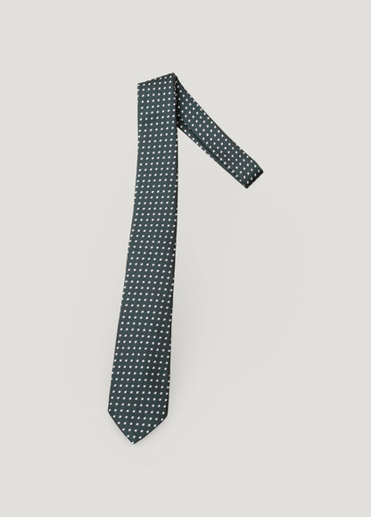 Corbata vestir dibujo verde oscuro