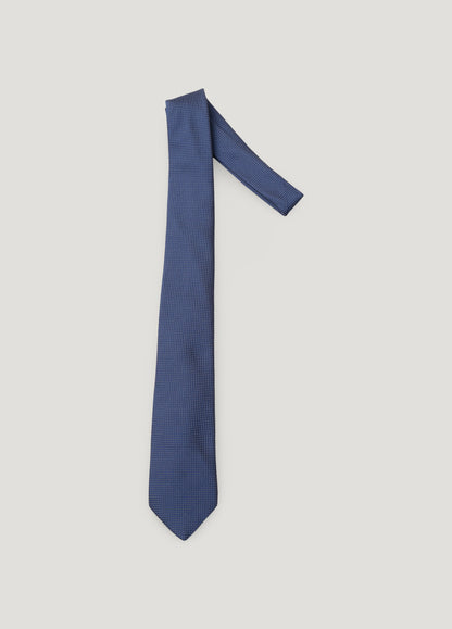Corbata vestir microdibujo azul oscuro