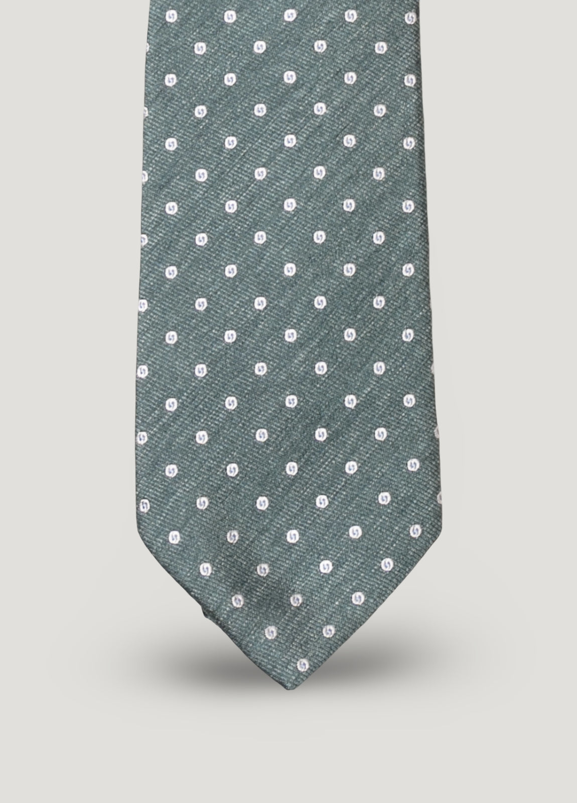 Corbata vestir topitos verde
