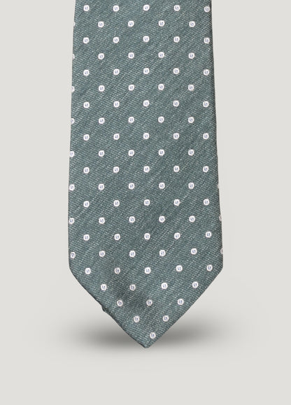 Corbata vestir topitos verde