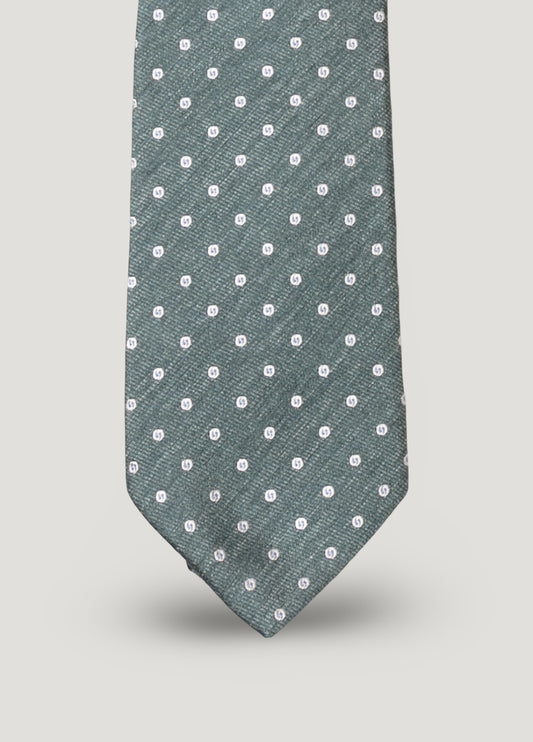 Corbata vestir topitos verde