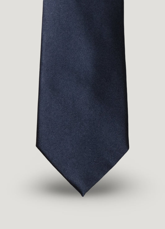 Corbata vestir lisa marino