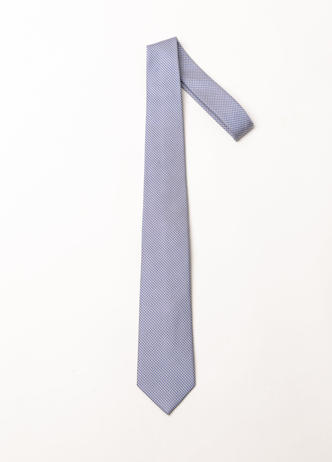 Corbata vestir microdibujo azul