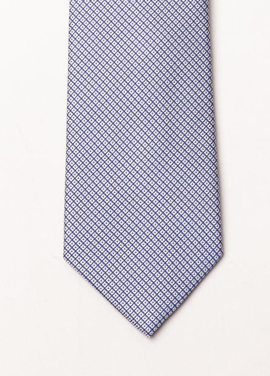 Corbata vestir microdibujo azul
