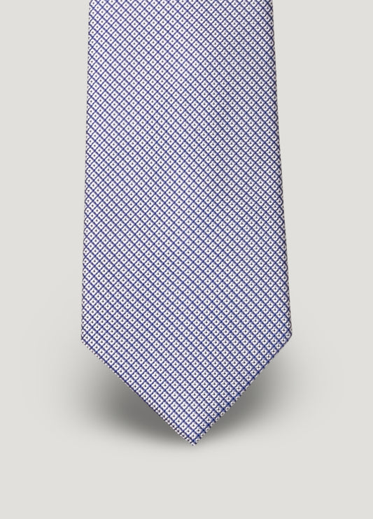 Corbata vestir microdibujo azul