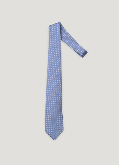 Corbata vestir dibujo azul