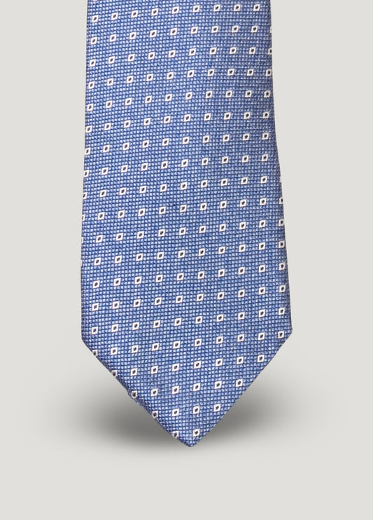 Corbata vestir dibujo azul
