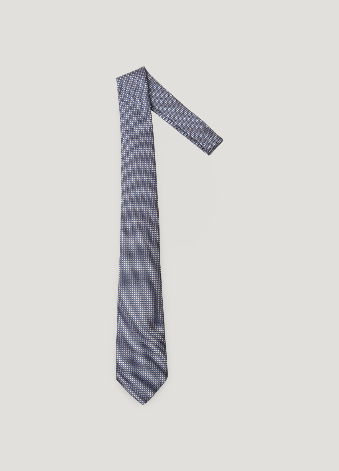 Corbata vestir microdibujo azul