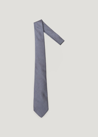 Corbata vestir microdibujo azul