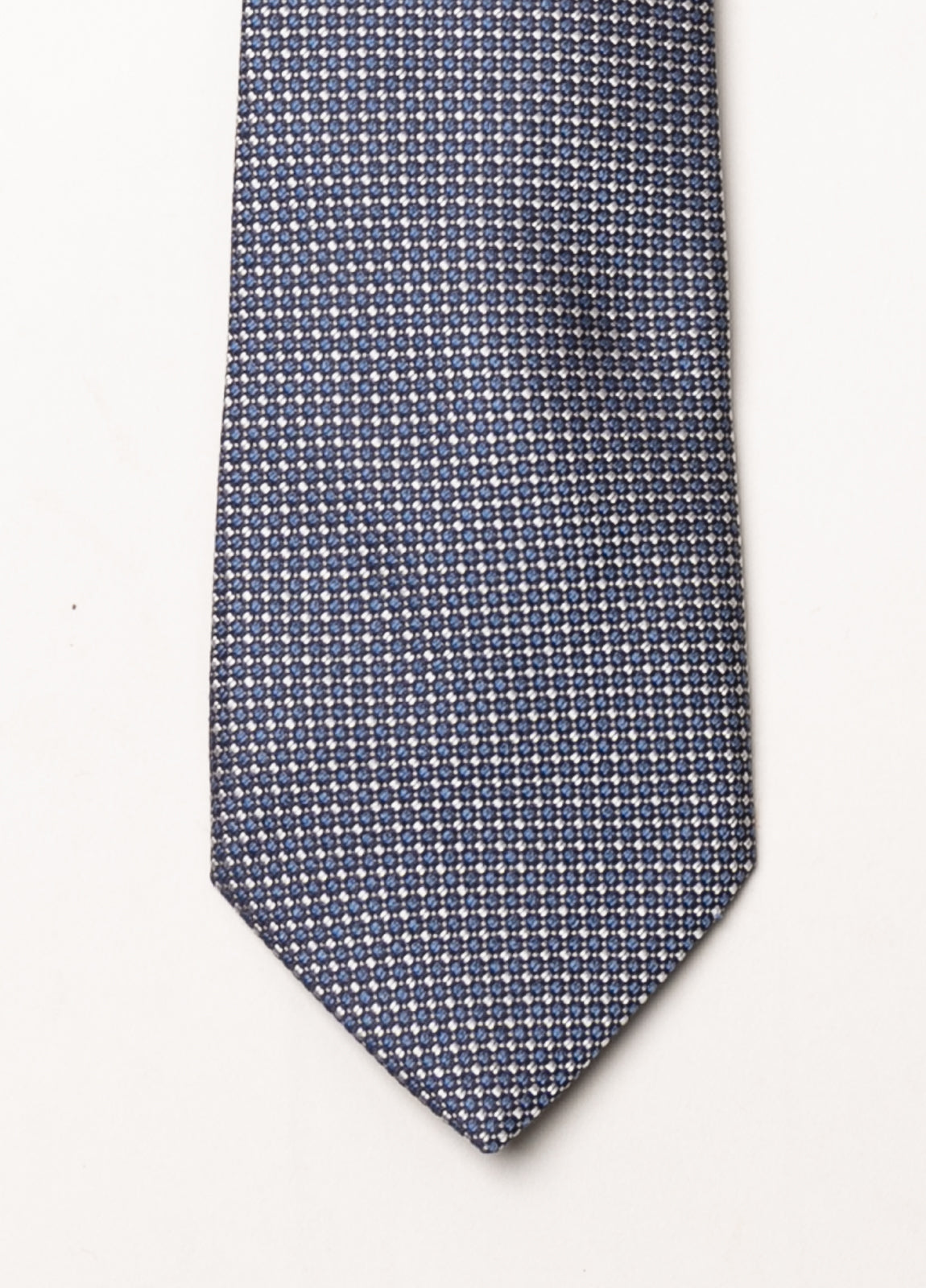 Corbata vestir microdibujo azul