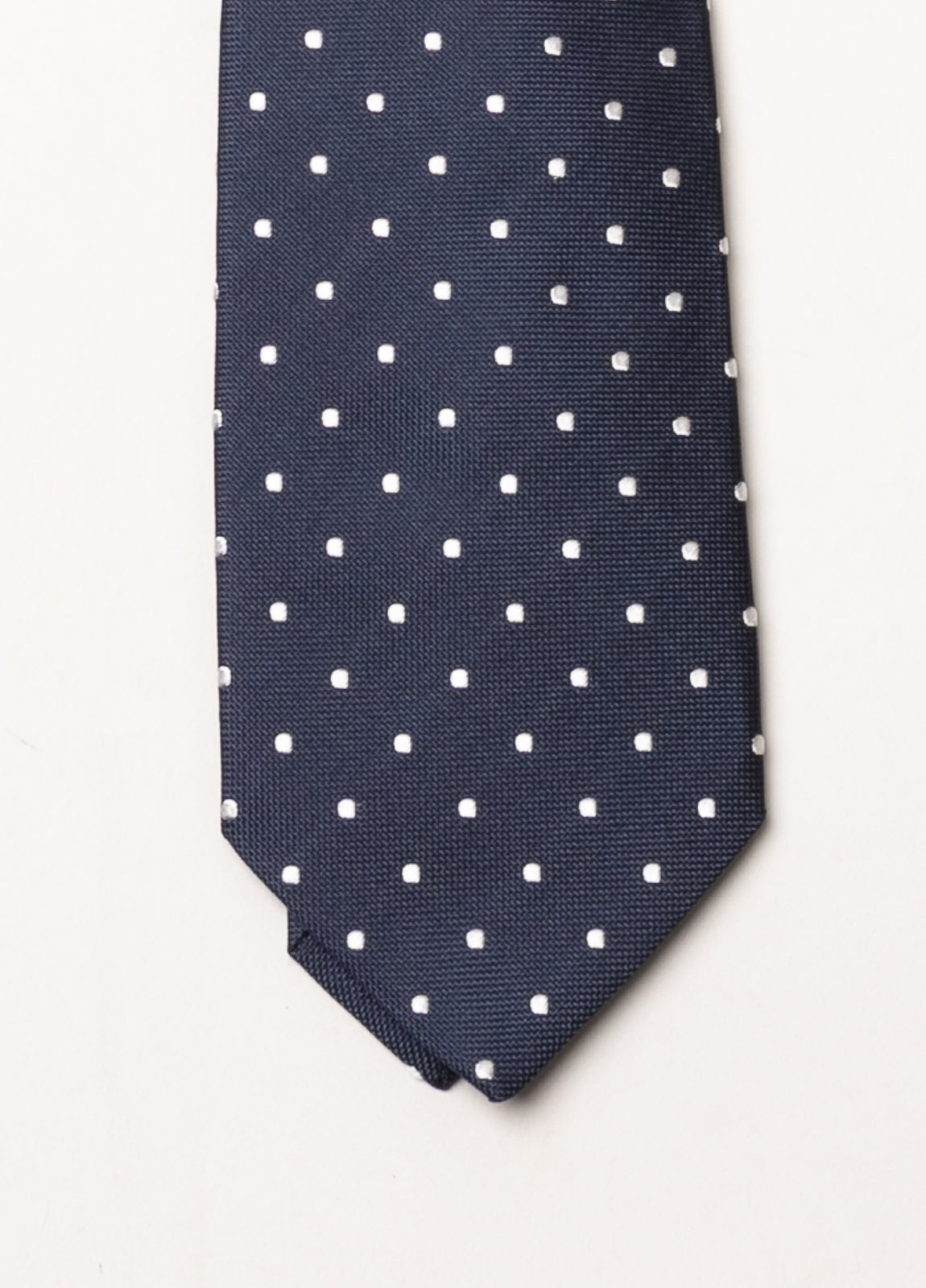 Corbata vestir topitos azul oscuro