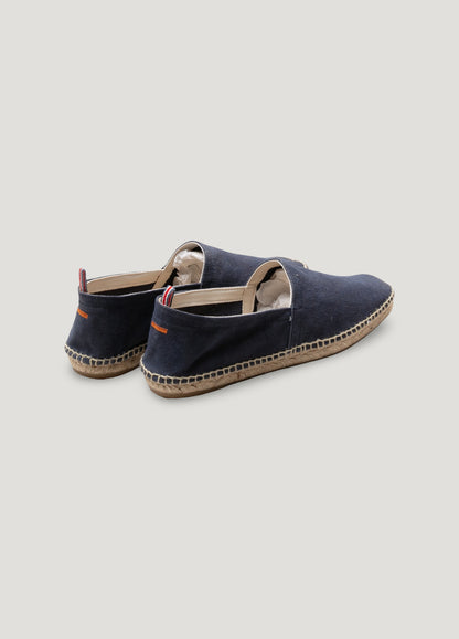 Navy sports footwear
