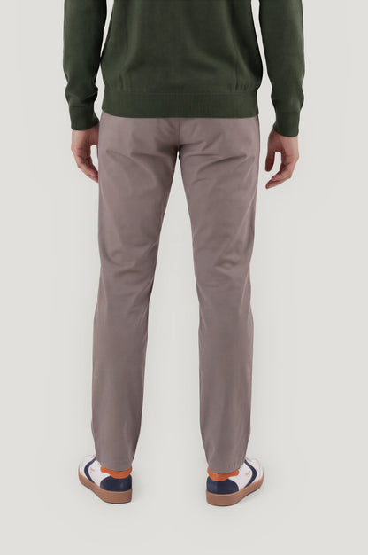 Pantalón Chino Casual Popelín gris
