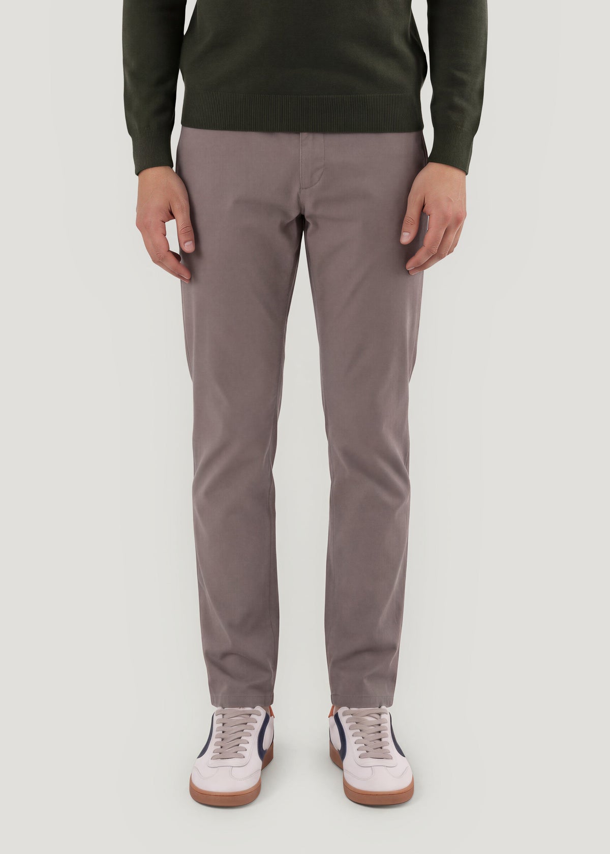 Pantalón Chino Casual Popelín gris