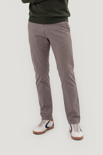 Pantalón Chino Casual Popelín gris