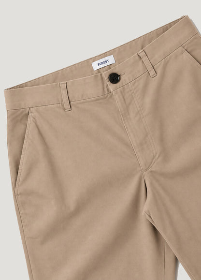 Pantalón Chino Casual Popelín tostado