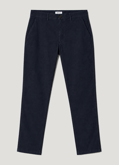 Pantalón Chino Casual Popelín marino