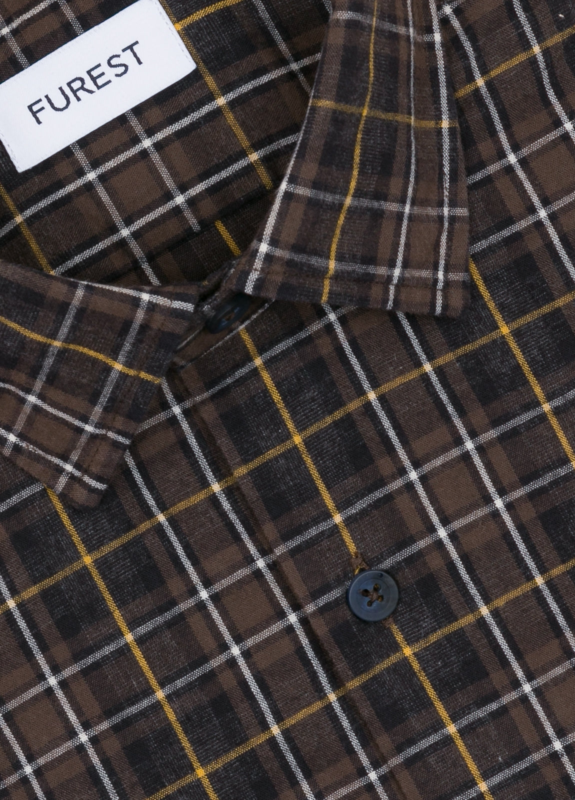 Camisa sport cuadros marrón